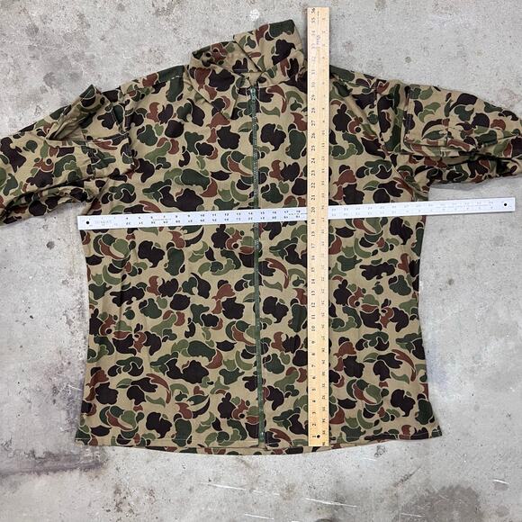 Vintage Duck Camo Full Zip Oversized Long Sleeve Shirt Gander Mountain 3XL Hunt - Picture 8 of 8